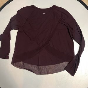 Lululemon Open Back Slit Blouse